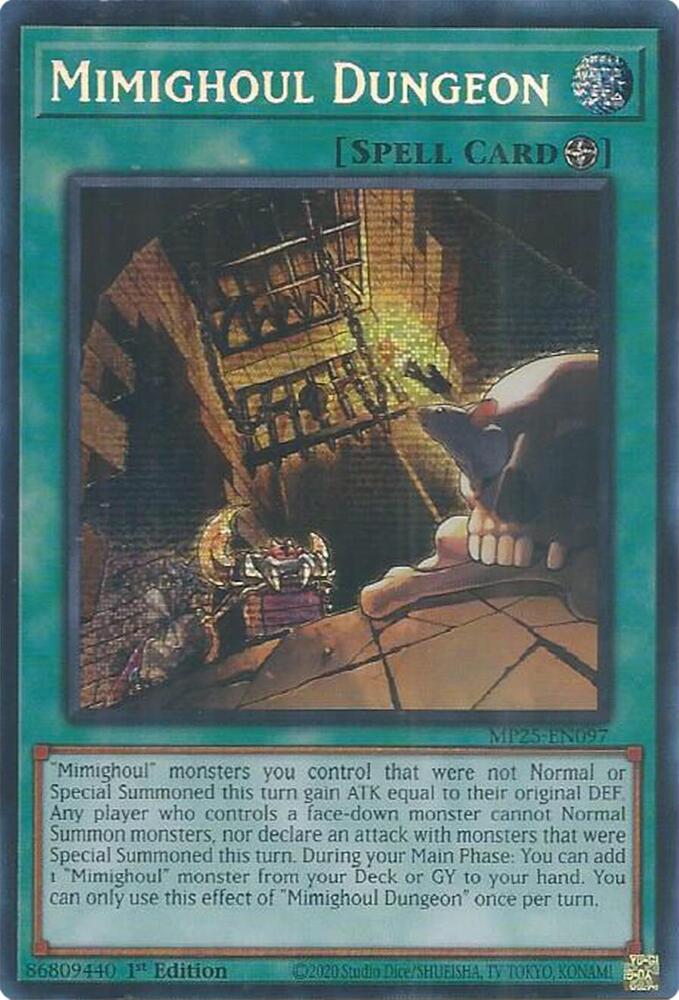 Mimighoul Dungeon MP25-EN097 card from 2025 Mega-Pack