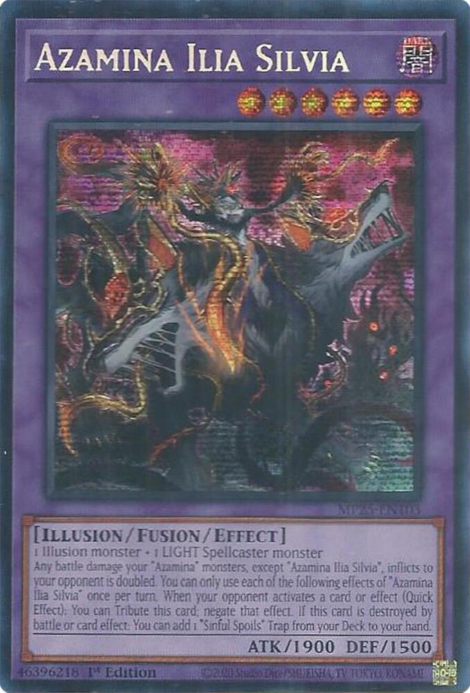 Azamina Ilia Silvia MP25-EN103 card from 2025 Mega-Pack