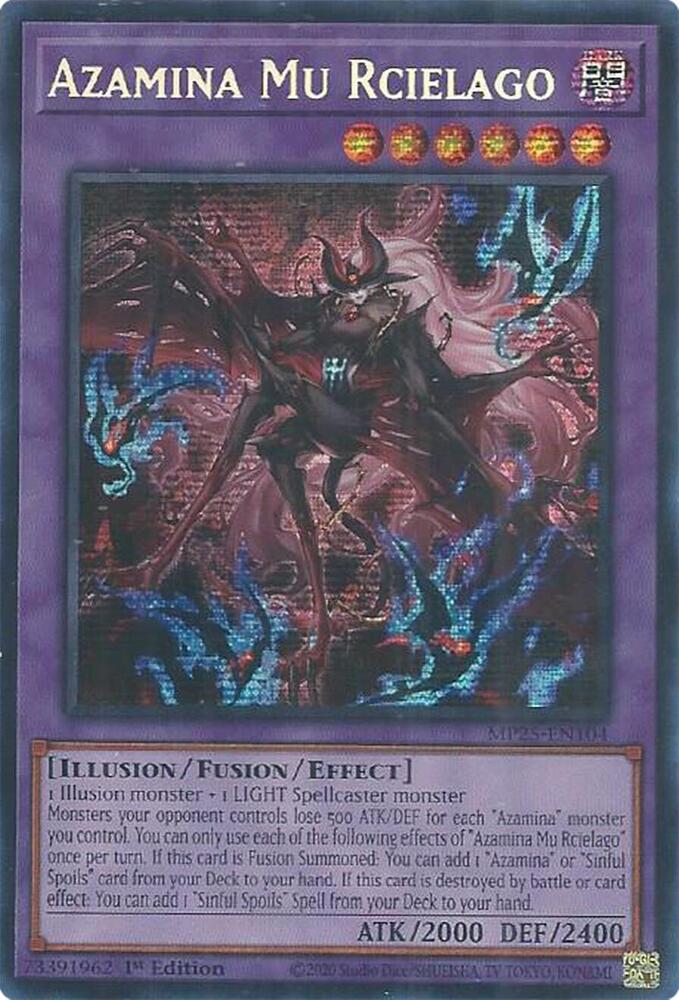 Azamina Mu Rcielago MP25-EN104 card from 2025 Mega-Pack