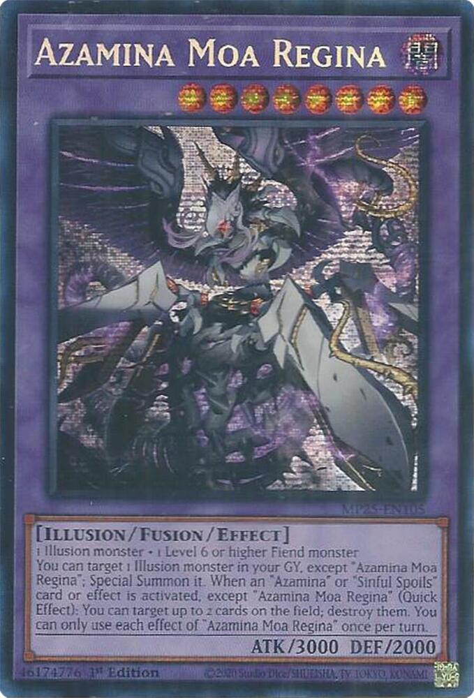 Azamina Moa Regina MP25-EN105 card from 2025 Mega-Pack