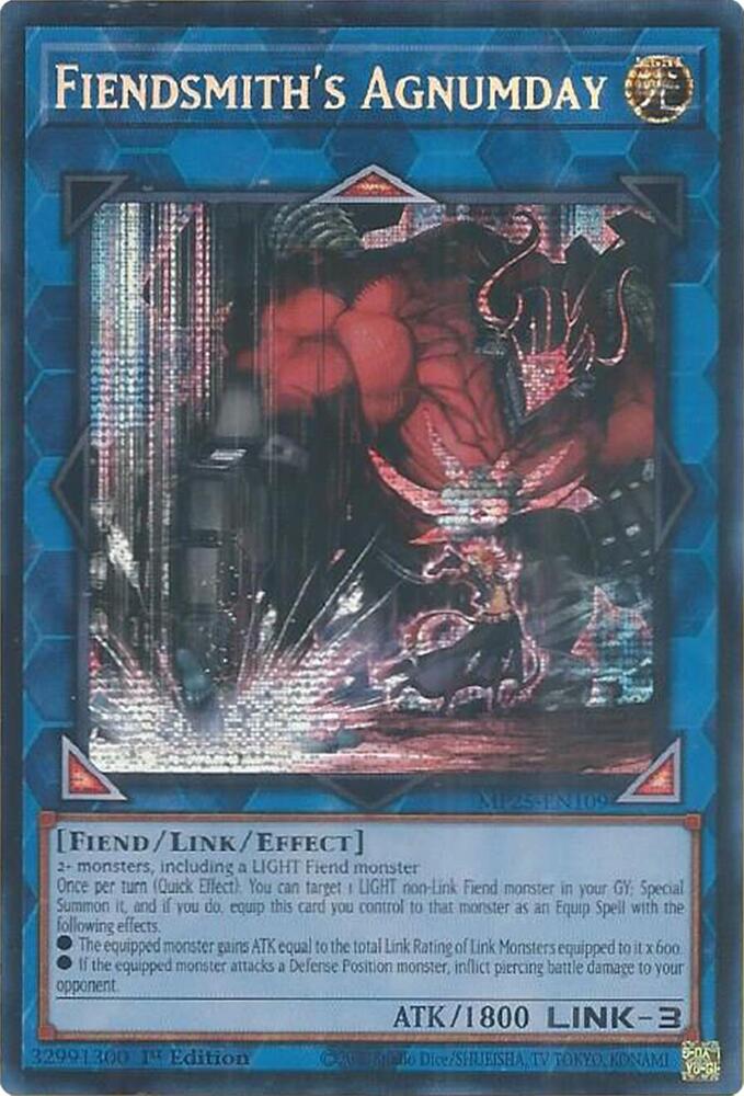 Fiendsmith's Agnumday MP25-EN109 card from 2025 Mega-Pack