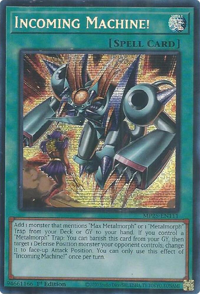 Incoming Machine! MP25-EN111 card from 2025 Mega-Pack
