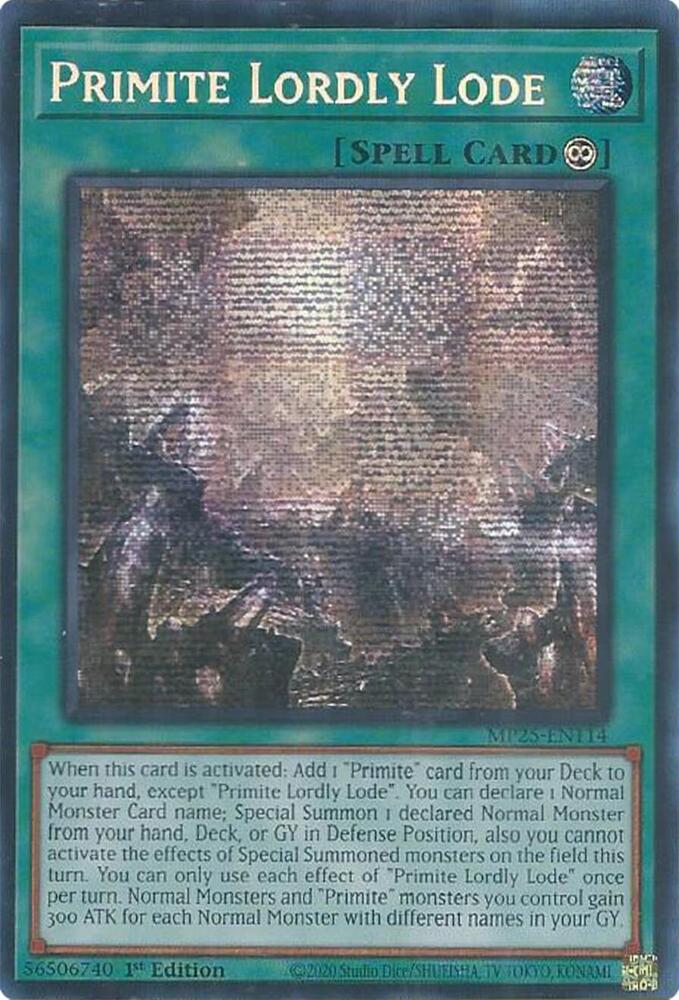 Primite Lordly Lode MP25-EN114 card from 2025 Mega-Pack