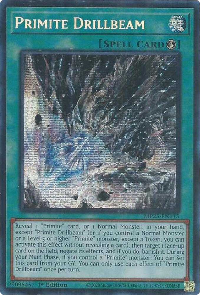 Primite Drillbeam MP25-EN115 card from 2025 Mega-Pack