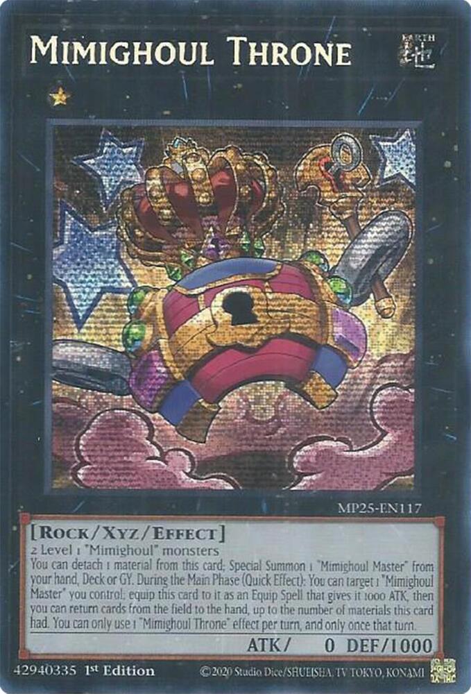 Mimighoul Throne MP25-EN117 card from 2025 Mega-Pack
