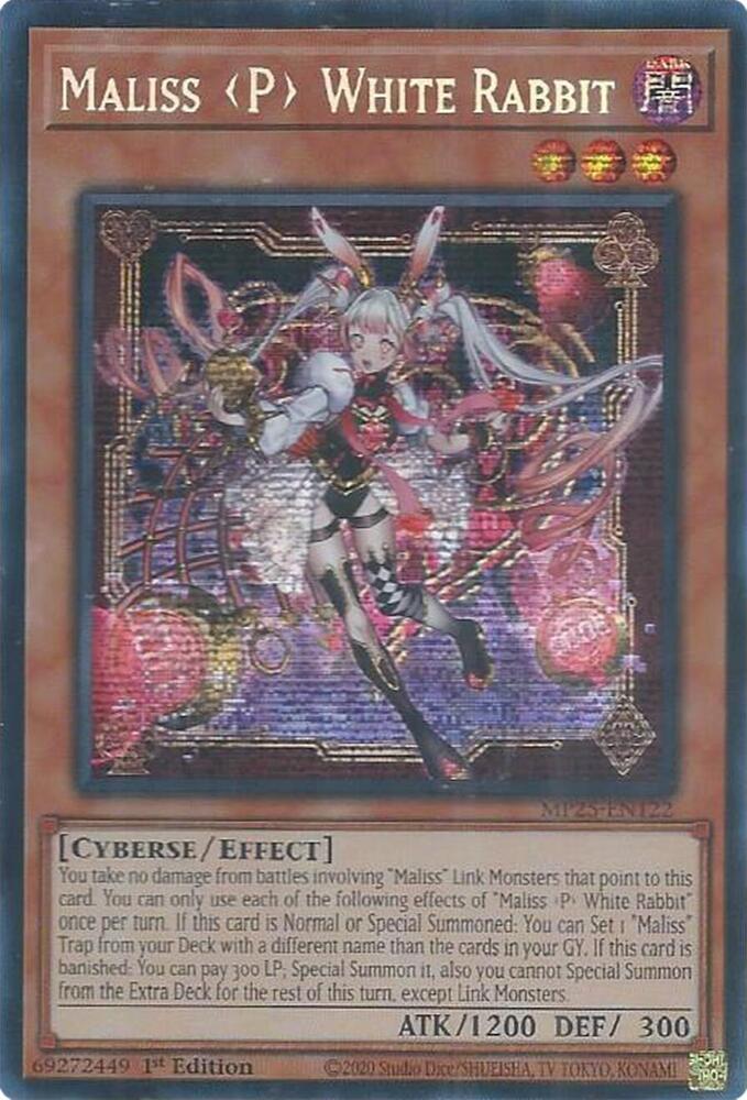 Maliss P White Rabbit MP25-EN122 card from 2025 Mega-Pack