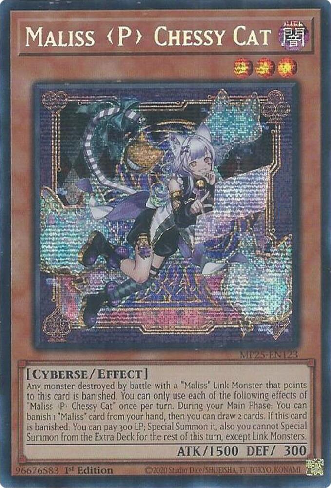 Maliss P Chessy Cat MP25-EN123 card from 2025 Mega-Pack