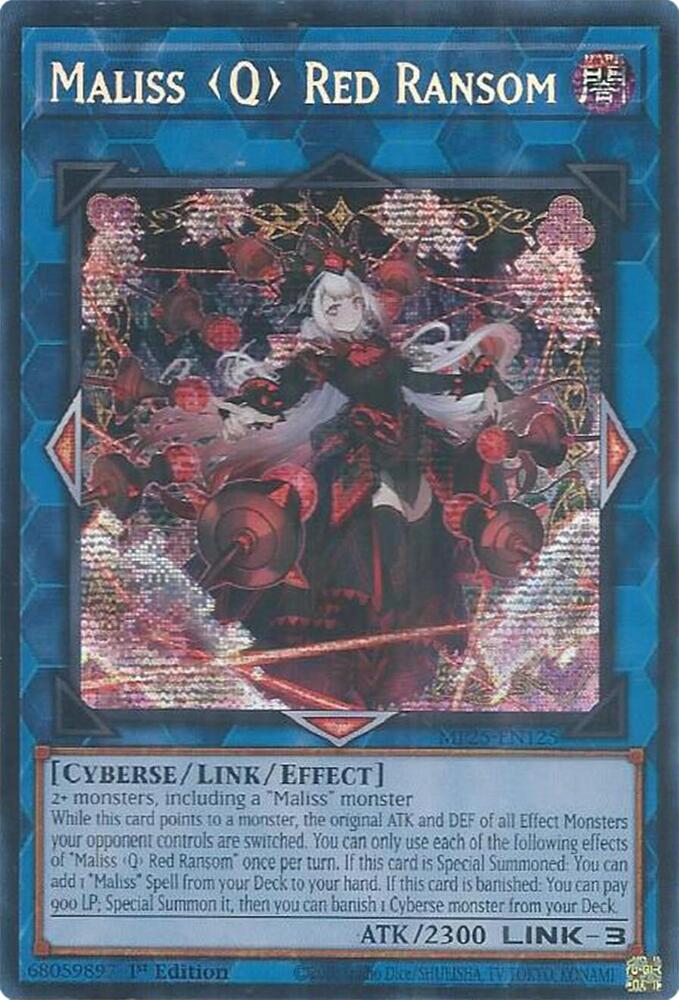 Maliss Q Red Ransom MP25-EN125 card from 2025 Mega-Pack