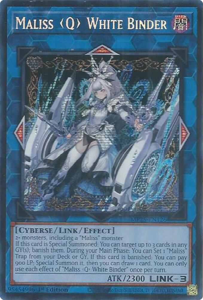Maliss Q White Binder MP25-EN126 card from 2025 Mega-Pack
