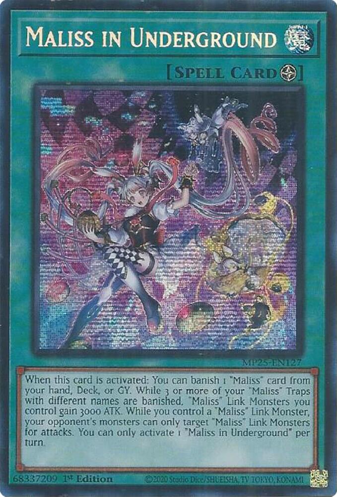 Maliss in Underground MP25-EN127 card from 2025 Mega-Pack