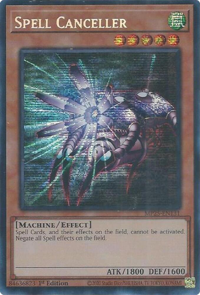 Spell Canceller MP25-EN131 card from 2025 Mega-Pack
