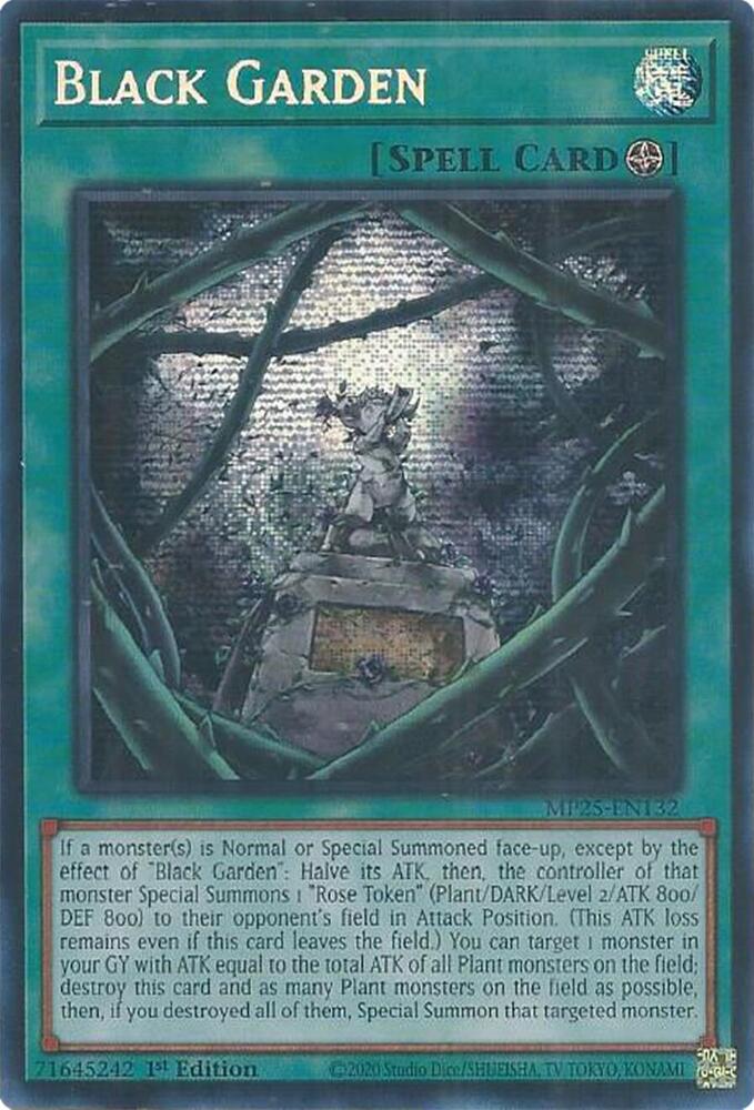 Black Garden MP25-EN132 card from 2025 Mega-Pack