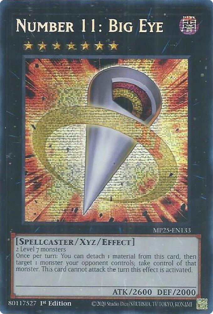 Number 11: Big Eye MP25-EN133 card from 2025 Mega-Pack