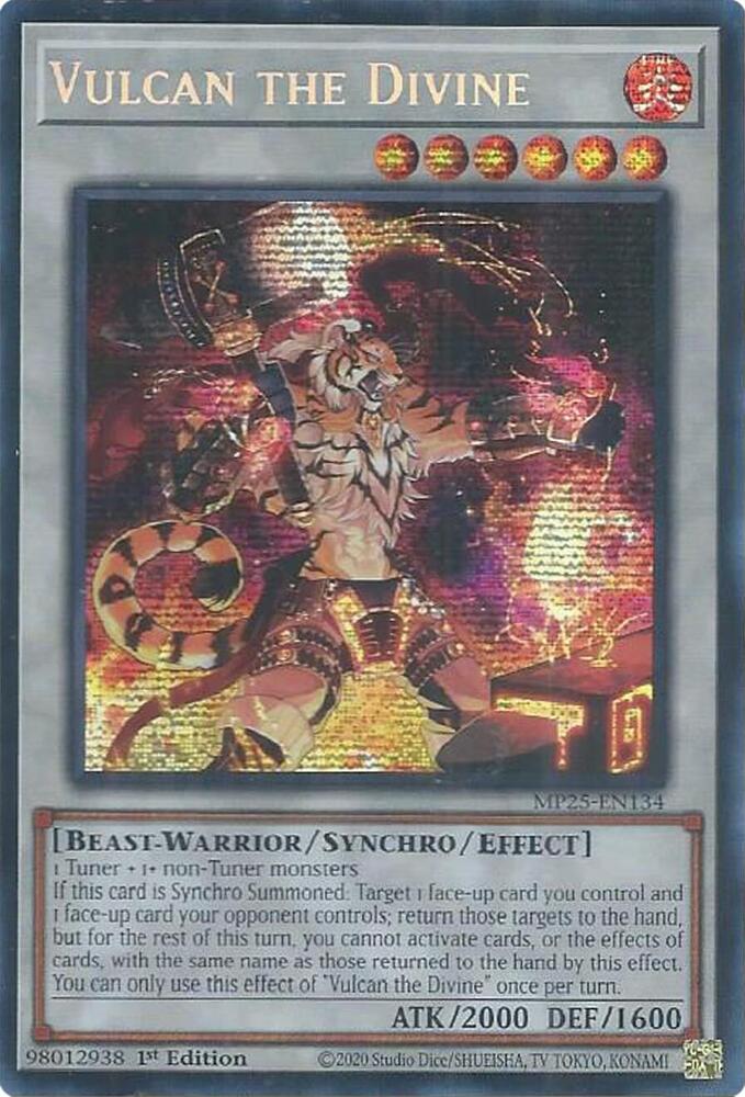 Vulcan the Divine MP25-EN134 card from 2025 Mega-Pack