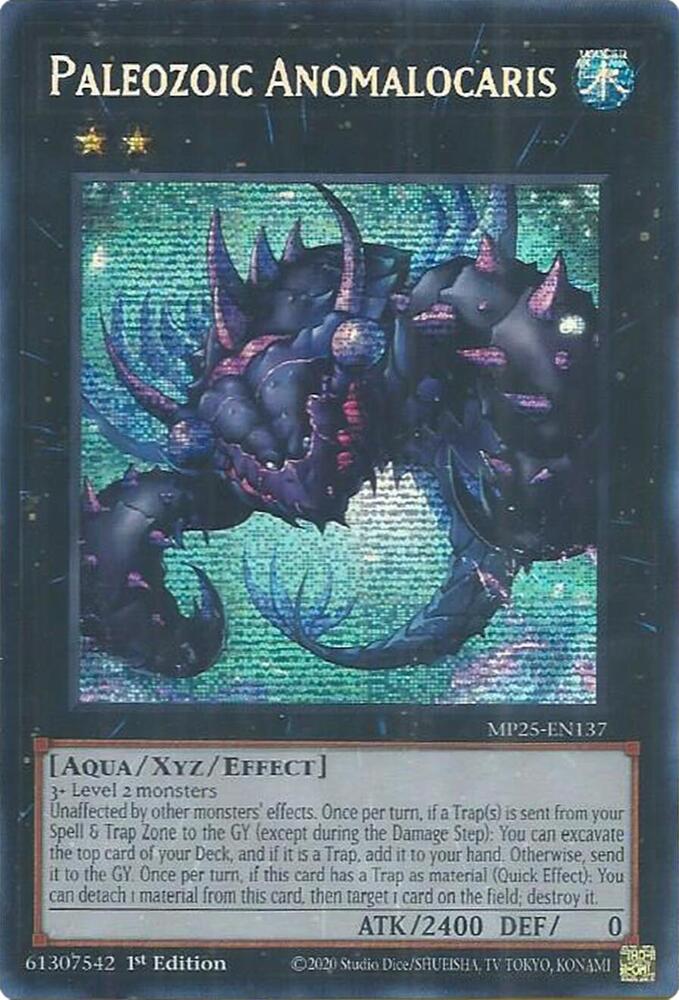 Paleozoic Anomalocaris MP25-EN137 card from 2025 Mega-Pack
