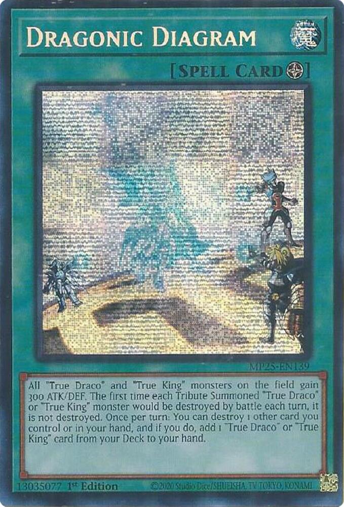 Dragonic Diagram MP25-EN139 card from 2025 Mega-Pack