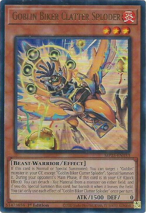 Goblin Biker Clatter Sploder MP25-EN153 card from 2025 Mega-Pack