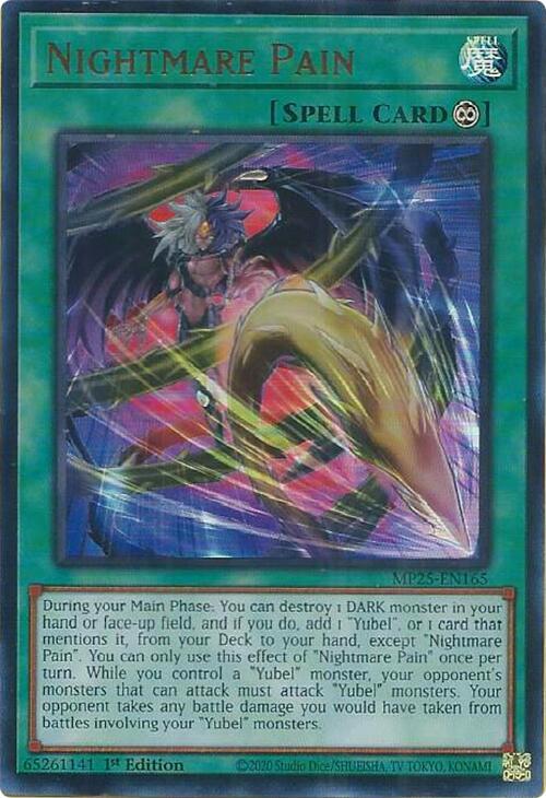 Nightmare Pain MP25-EN165 card from 2025 Mega-Pack
