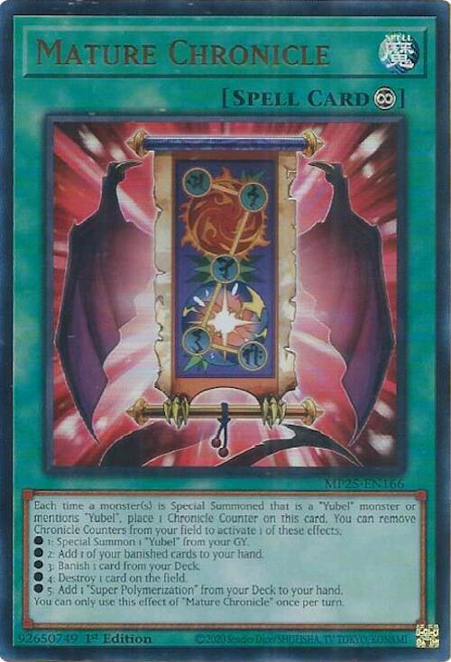 Mature Chronicle MP25-EN166 card from 2025 Mega-Pack