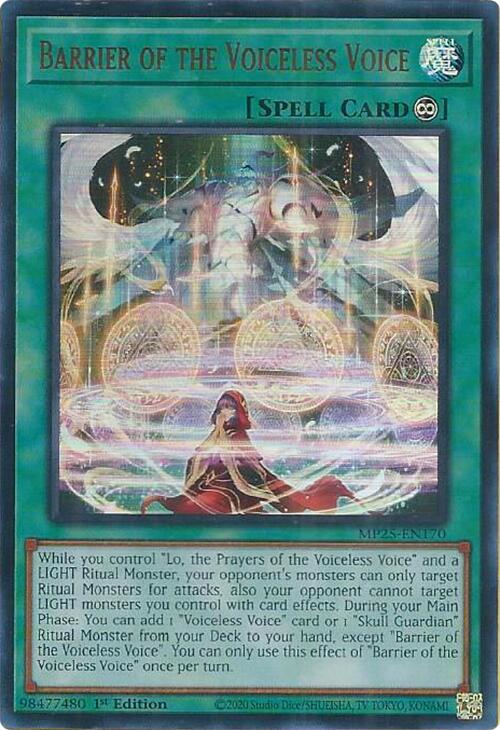 Barrier of the Voiceless Voice MP25-EN170 card from 2025 Mega-Pack