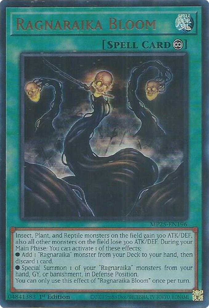 Ragnaraika Bloom MP25-EN196 card from 2025 Mega-Pack