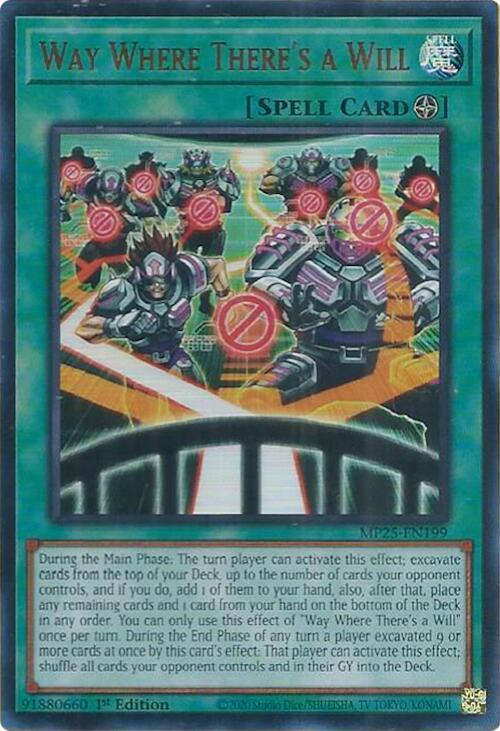 Way Where There's a Will MP25-EN199 card from 2025 Mega-Pack