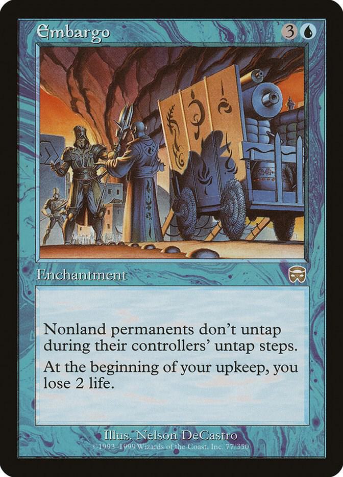 Embargo 77 card from Mercadian Masques