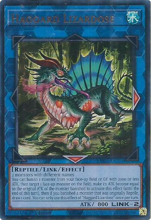 Haggard Lizardose MP25-EN204 card from 2025 Mega-Pack