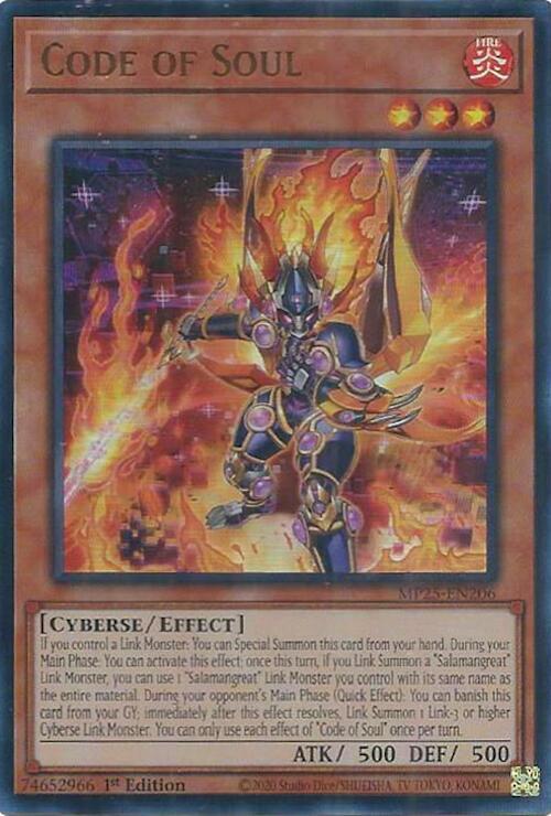 Code of Soul MP25-EN206 card from 2025 Mega-Pack
