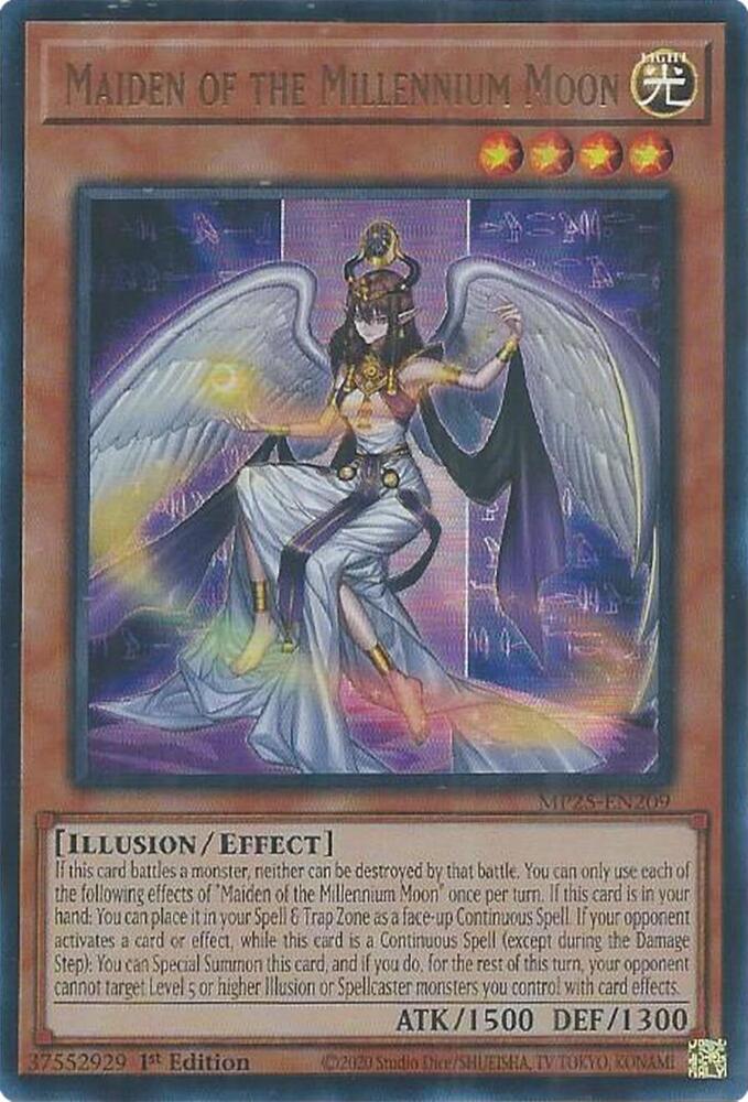 Maiden of the Millennium Moon MP25-EN209 card from 2025 Mega-Pack