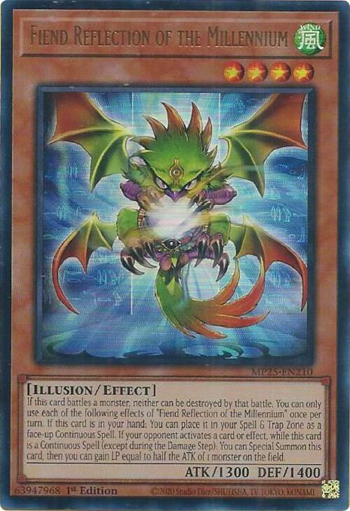 Fiend Reflection of the Millennium MP25-EN210 card from 2025 Mega-Pack