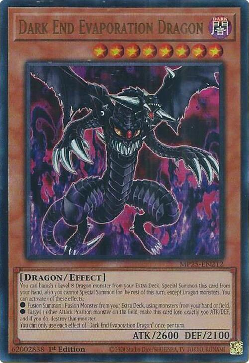 Dark End Evaporation Dragon MP25-EN212 card from 2025 Mega-Pack