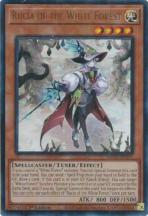 Rucia of the White Forest MP25-EN215 card from 2025 Mega-Pack