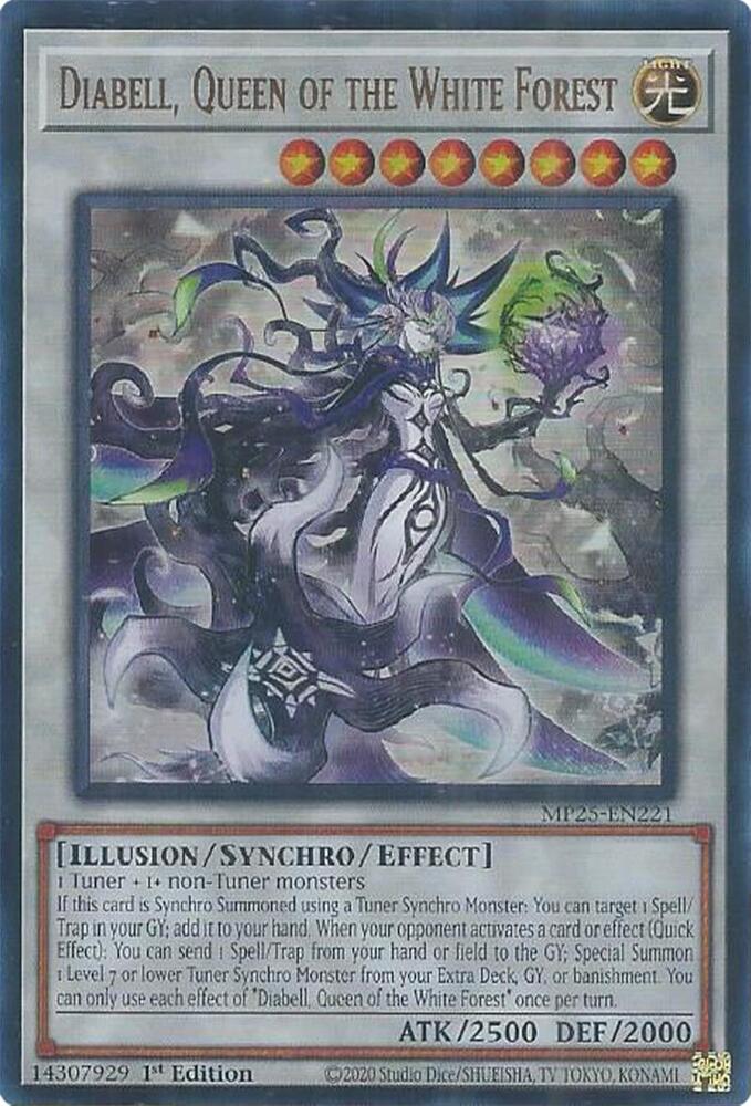 Diabell, Queen of the White Forest MP25-EN221 card from 2025 Mega-Pack