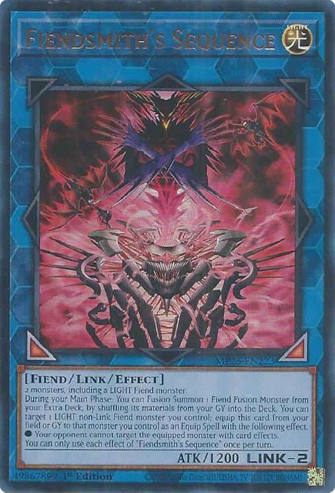 Fiendsmith's Sequence MP25-EN223 card from 2025 Mega-Pack