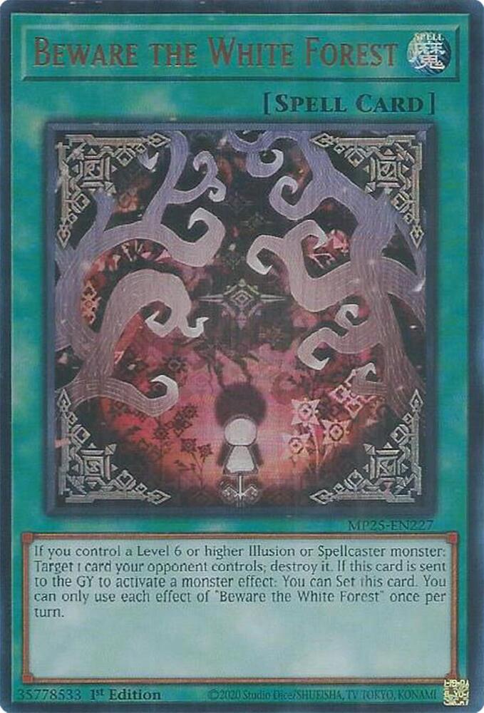 Beware the White Forest MP25-EN227 card from 2025 Mega-Pack