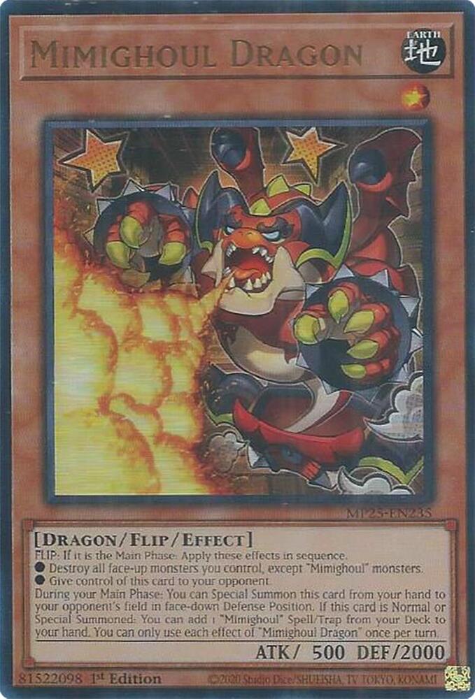 Mimighoul Dragon MP25-EN235 card from 2025 Mega-Pack
