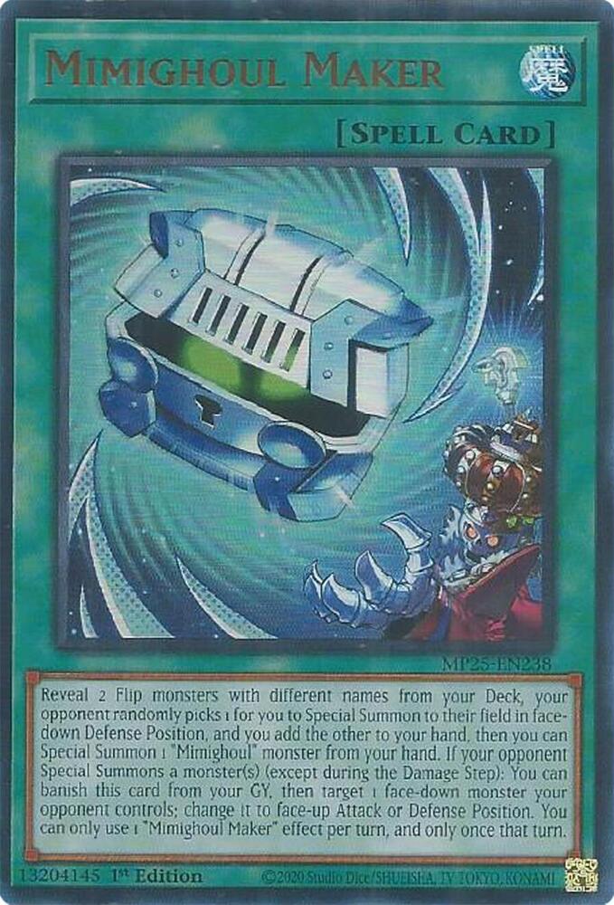 Mimighoul Maker MP25-EN238 card from 2025 Mega-Pack
