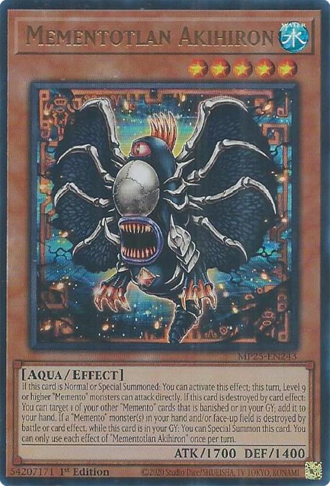Mementotlan Akihiron MP25-EN243 card from 2025 Mega-Pack