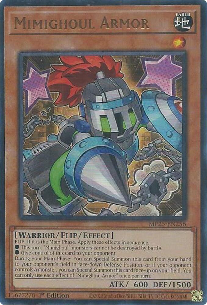 Mimighoul Armor MP25-EN256 card from 2025 Mega-Pack