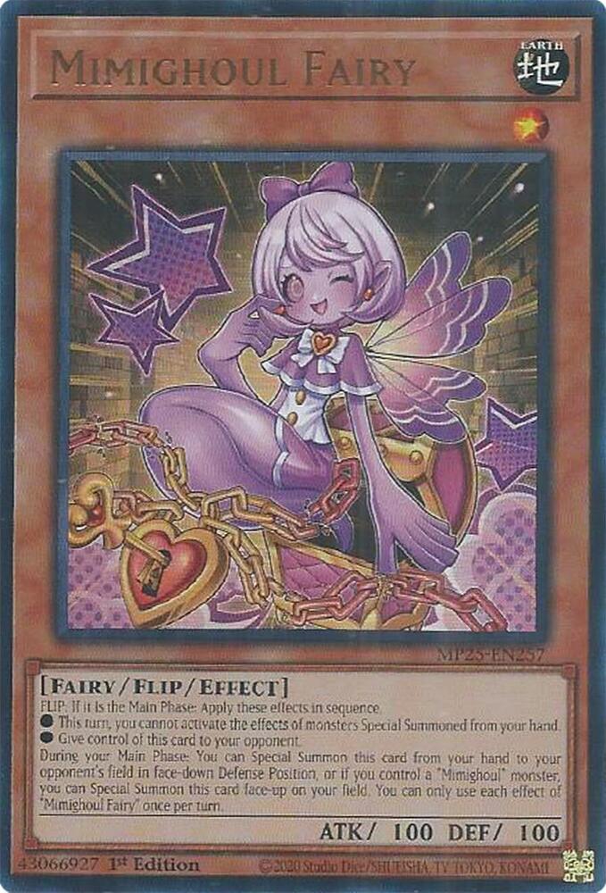 Mimighoul Fairy MP25-EN257 card from 2025 Mega-Pack
