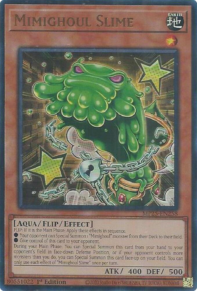 Mimighoul Slime MP25-EN258 card from 2025 Mega-Pack