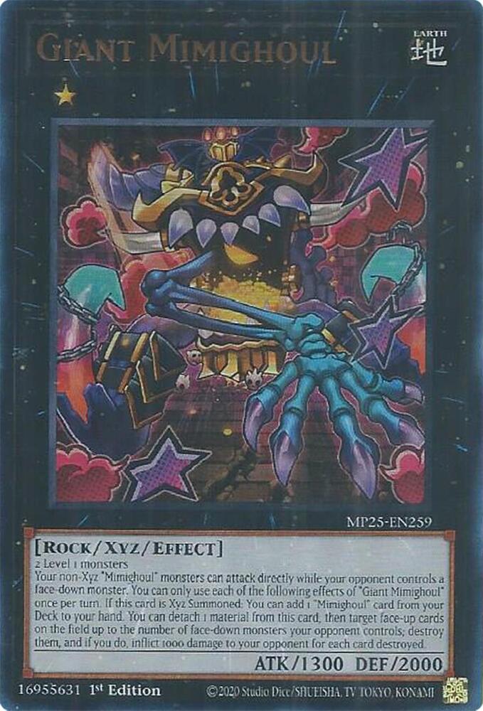 Giant Mimighoul MP25-EN259 card from 2025 Mega-Pack