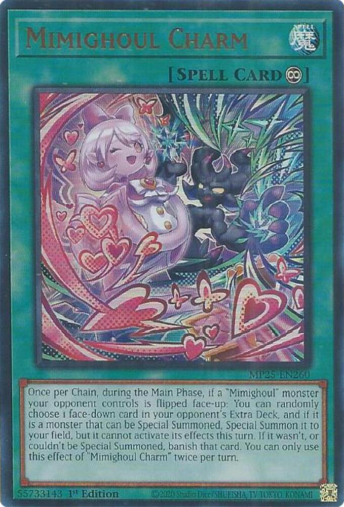 Mimighoul Charm MP25-EN260 card from 2025 Mega-Pack