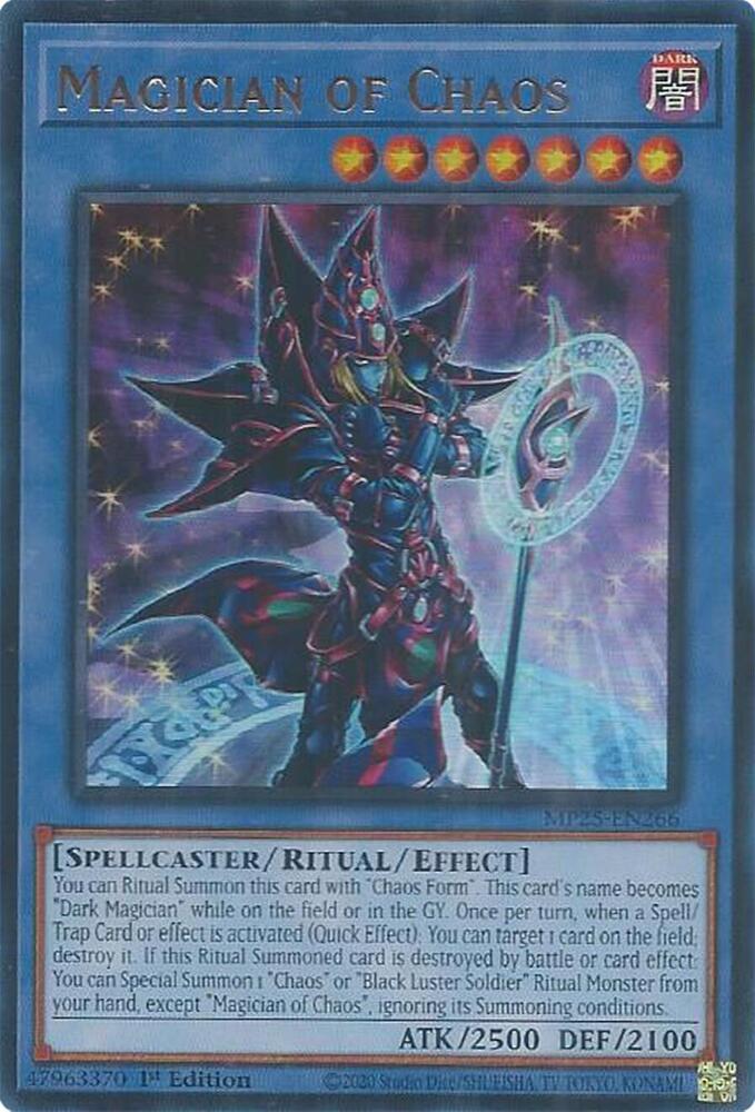 Magician of Chaos MP25-EN266 card from 2025 Mega-Pack
