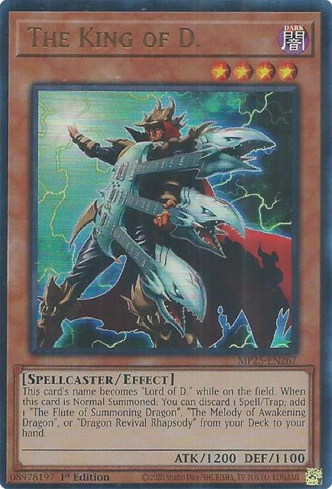 The King of D. MP25-EN267 card from 2025 Mega-Pack