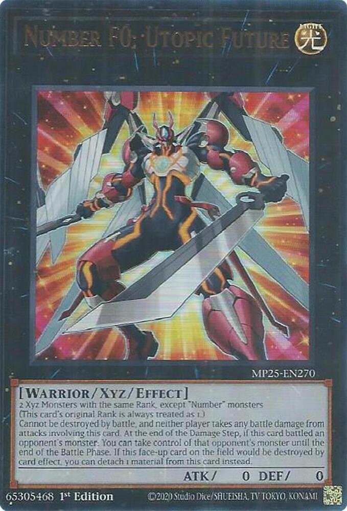 Number F0: Utopic Future MP25-EN270 card from 2025 Mega-Pack