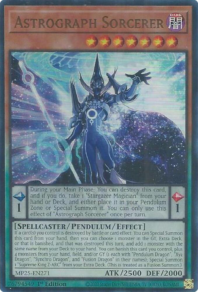 Astrograph Sorcerer MP25-EN271 card from 2025 Mega-Pack