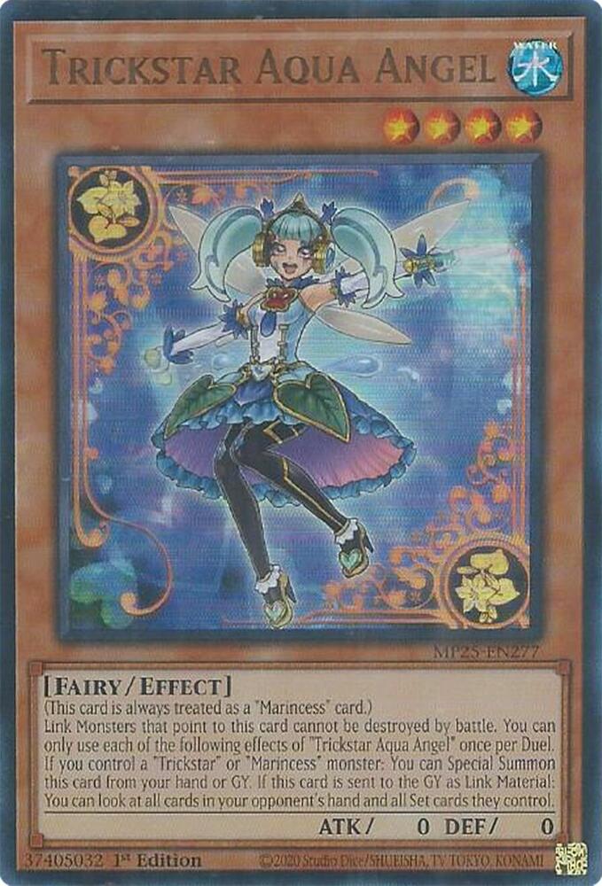 Trickstar Aqua Angel MP25-EN277 card from 2025 Mega-Pack