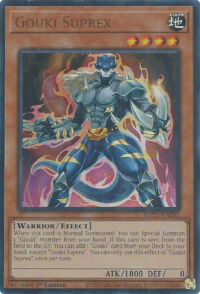 Gouki Suprex MP25-EN282 card from 2025 Mega-Pack